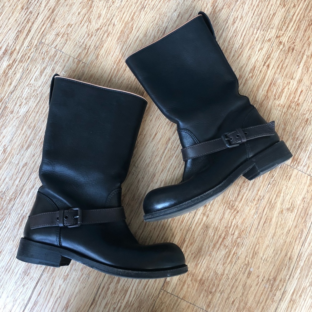 Bottega Veneta Leather Mid-calf Riding Boots (US8)